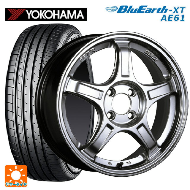 【6/15〜16限定 全品P5倍＆クーポン】215/55R17 94V ヨコハマ ブルーアースXT AE61 タナベ SSR GT X03 クロムシルバー 17-7J 国産車用 サマータイヤホイール4本セット