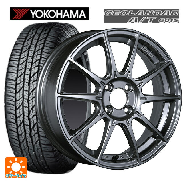 165/55R15 75H ヨコハマ ジオランダー A/T G015 ブラックレター 正規品 タナベ SSR GT X01 ダークシルバー 15-5J 国産車用 サマータイヤホイール4本セット
