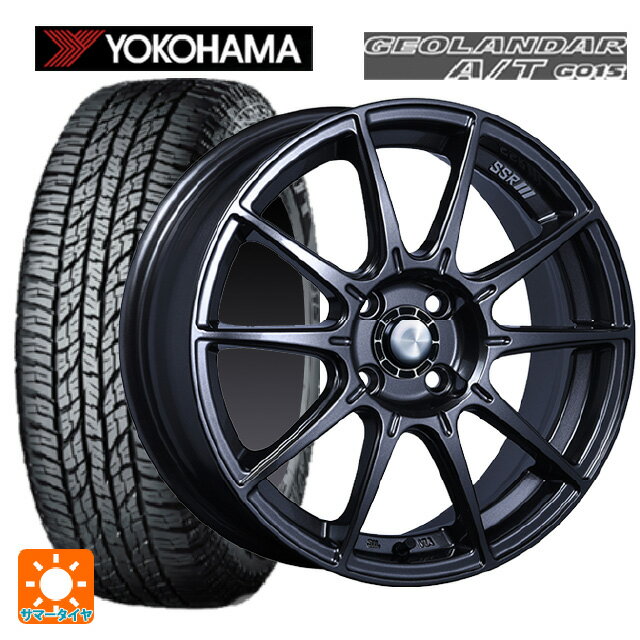 165/55R15 75H ヨコハマ ジオランダー A/T G015 ブラックレター タナベ SSR GT X01 ST スペック ダークガンメタ 15-5J 国産車用 サマータイヤホイール4本セット