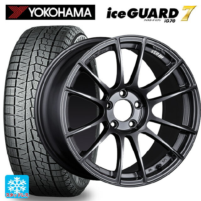 【最大3万円OFFクーポン 5/16 1:59迄】225/40R18 92Q ヨコハマ アイスガード7(IG70) タナベ SSR GT X04 ダークガンメタ 18-7.5J 国産車用 スタッドレスタイヤホイール4本セット