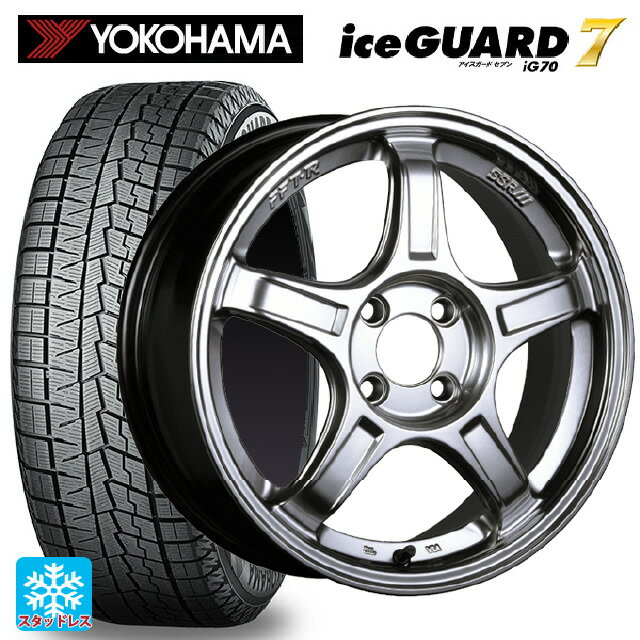 165/50R15 73Q ヨコハマ アイスガード7(IG70) タナベ SSR GT X03 クロムシルバー 15-5J 国産車用 スタッドレスタイヤホイール4本セット