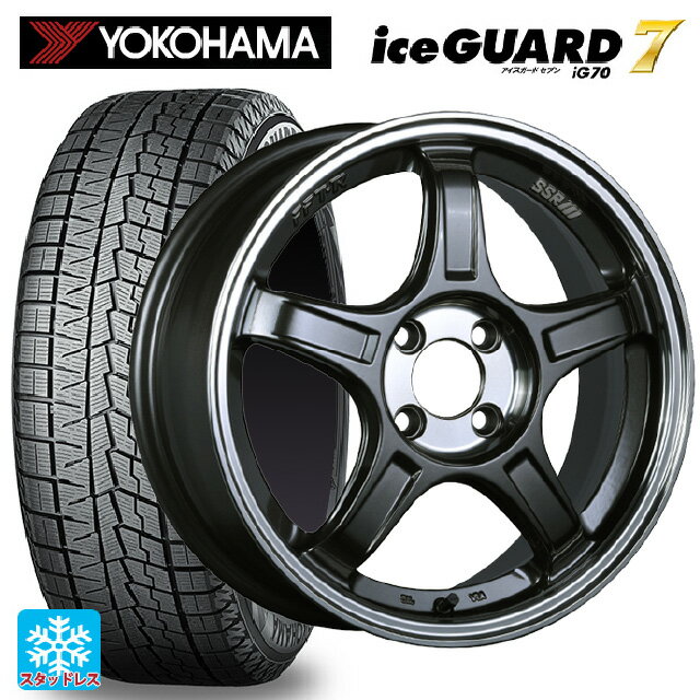165/55R15 75Q ヨコハマ アイスガード7(IG70) タナベ SSR GT X03 マシンドグラファイトガンメタ＋スモーククリア 15-5J 国産車用 スタッドレスタイヤホイール4本セット