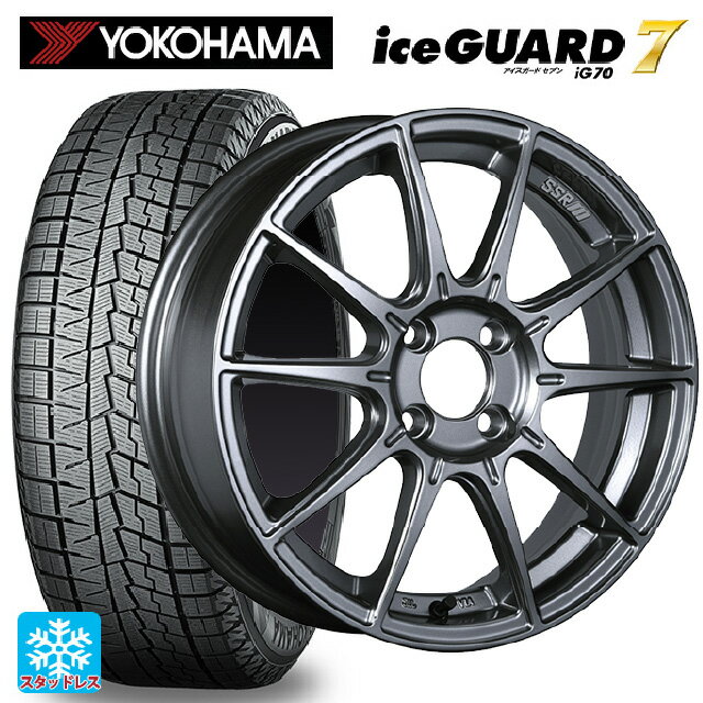 【5/20限定 最大3万円OFFクーポン】195/55R15 85Q ヨコハマ アイスガード7(IG70) タナベ SSR GT X01 ダークシルバー 15-6J 国産車用 スタッドレスタイヤホイール4本セット