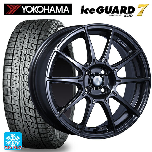 【5/20限定 最大3万円OFFクーポン】195/55R15 85Q ヨコハマ アイスガード7(IG70) タナベ SSR GT X01 R スペック ダークガンメタ 15-6J 国産車用 スタッドレスタイヤホイール4本セット