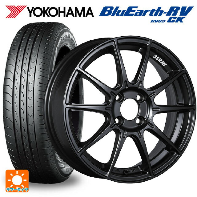 175/55R15 77V ヨコハマ ブルーアース RV03CK タナベ SSR GT X01 フラットブラック 15-6J 国産車用 サマータイヤホイール4本セット