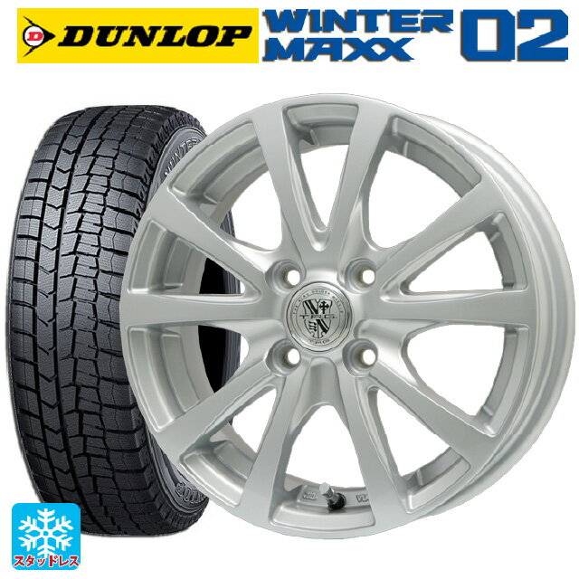 165/65R15 81Q ダンロップ ウィンターマックス 02(WM02) ビックウェイ TRGバーン FG 15-5.5J 国産車用 スタッドレスタイヤホイール4本セット