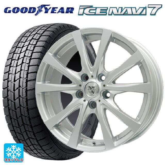 195/60R16 89Q グッドイヤー アイスナビ7(限定) # ビックウェイ TRGバーン FG 16-6.5J 国産車用 スタッドレスタイヤホイール4本セット