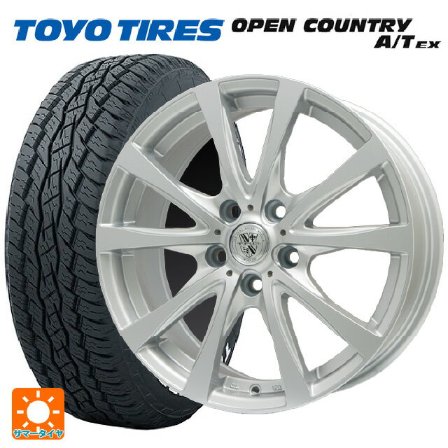 【5/9 20時〜 最大3万円OFFクーポン】235/60R18 103H トーヨー オープンカントリー A/T EX ホワイトレター ＃ ビックウェイ TRGバーン FG 18-7.5J 国産車用 サマータイヤホイール4本セット