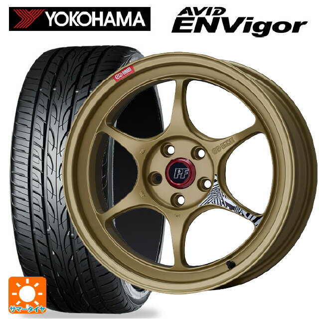 235/55R19 105W ヨコハマ エービット エンビガー S321 エンケイ パフォーマンスライン PF06 ゴールド 19-8.5J 国産車用 サマータイヤホイール4本セット