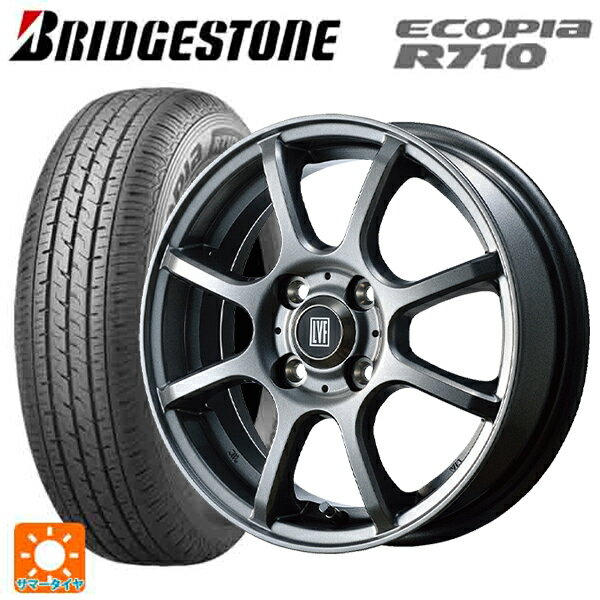 即日発送 145/80R12 80/78N ブリヂストン エコピア R710 正規品 # トピー LVF2 # TG 12-3.5J 国産車用 サマータイヤホイール4本セット