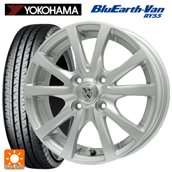 145/80R12 80/78N ヨコハマ ブルーアースVan RY55B ビックウェイ TRGバーン FG 12-3.5J 国産車用 サマータイヤホイール4本セット