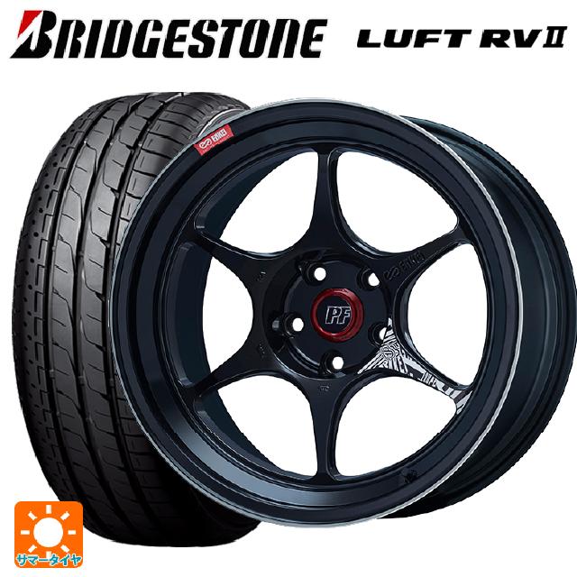 215/60R16 95H ブリヂストン ルフトRV2(日本製) 正規品 # エンケイ パフォーマンスライン PF06 マシニングブラック 16-6.5J 国産車用 サマータイヤホイール4本セット
