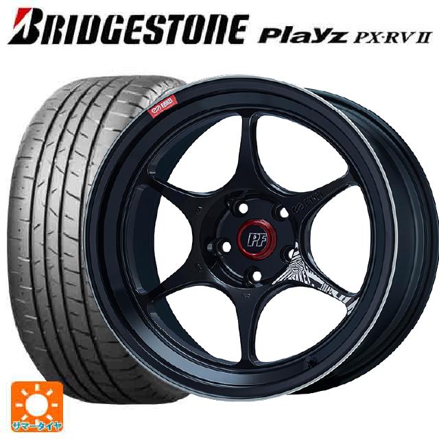 【10/17 23:59迄　最大3万円OFFクーポン】215/60R16 95H ブリヂストン プレイズ PX-RV2 正規品 エンケイ パフォーマンスライン PF06 マシニングブラック 16-6.5J 国産車用 サマータイヤホイール4本セット