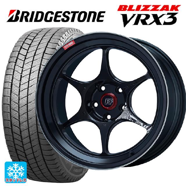 【最大3万円OFFクーポン 5/16 1:59迄】235/45R18 94Q ブリヂストン ブリザック VRX3 # 正規品 エンケイ パフォーマンスライン PF06 マシニングブラック 18-8J 国産車用 スタッドレスタイヤホイール4本セット