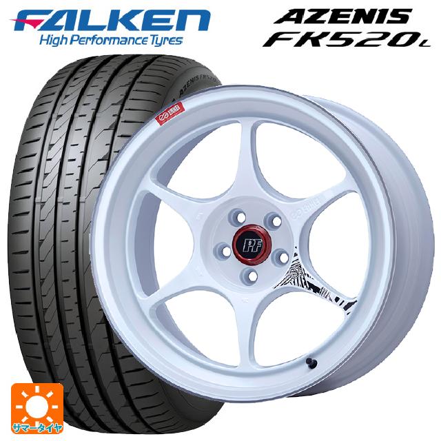 【6/22 20時〜 全品P5倍＆クーポン】245/40R18 97Y XL ファルケン アゼニス FK520L エンケイ パフォーマンスライン PF06 マシニングホワイト 18-8J 国産車用 サマータイヤホイール4本セット