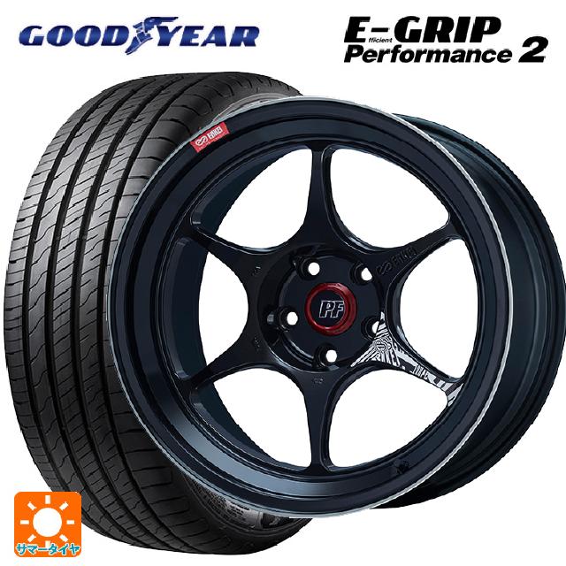 215/65R16 98V グッドイヤー エフィシェントグリップ パフォーマンス2 エンケイ パフォーマンスライン PF06 マシニングブラック 16-6.5J 国産車用 サマータイヤホイール4本セット