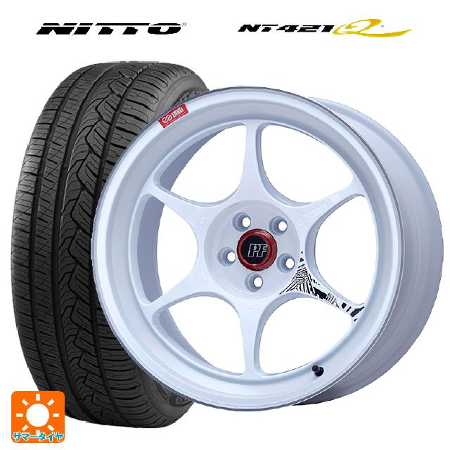 235/60R18 107W XL ニットー NT421Q エンケイ パフォーマンスライン PF06 マシニングホワイト 18-8J 国産車用 サマータイヤホイール4本セット