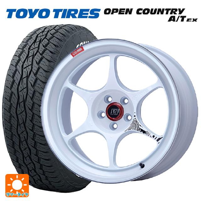 235/60R18 103H トーヨー オープンカントリー A/T EX ホワイトレター ＃ エンケイ パフォーマンスライン PF06 マシニングホワイト 18-7.5J 国産車用 サマータイヤホイール4本セット