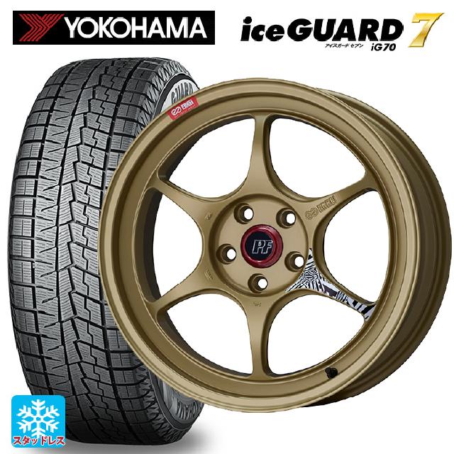 215/45R18 93Q XL ヨコハマ アイスガード7(IG70) エンケイ パフォーマンスライン PF06 ゴールド 18-8J 国産車用 スタッドレスタイヤホイール4本セット