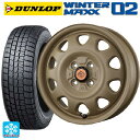 ミツビシ デリカミニ(4WD車)(B3系)用 2024年製 165/65R15 81Q ダンロップ ウィンターマックス 02(WM02) トピー ランドフット SWZ CAFE LATTE 新品スタッドレスタイヤホイール 4本セット(2)