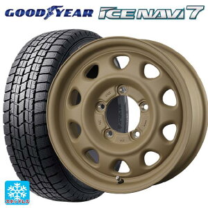 215/65R16 98Q グッドイヤー アイスナビ7(限定) トピー ランドフット SWZ CAFE LATTE 16-5.5J 国産車用 スタッドレスタイヤホイール4本セット