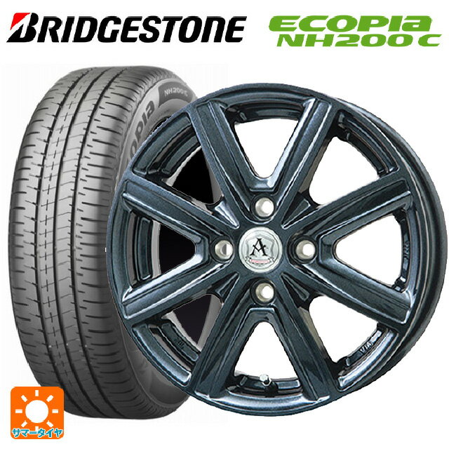 【6/15〜16限定 全品P5倍＆クーポン】在庫有 155/65R14 75H ブリヂストン エコピア NH200C 正規品 # テクノピア アフロディーテ MZ # ディープメタル 14-4.5J 国産車用 サマータイヤホイール4本セット