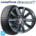 在庫有 215/45R17 87Q グッドイヤー アイスナビ7(数量限定) # テクノピア アフロディーテ MZ # ディープメタル 17-7J 国産車用 スタッドレスタイヤホイール4本セット