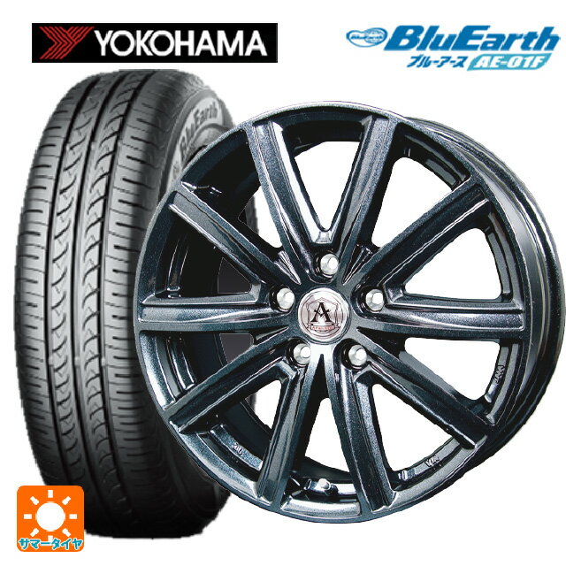 205/55R16 91V ヨコハマ ブルーアース AE01F テクノピア アフロディーテ MZ ディープメタル 16-6.5J 国産車用 サマータイヤホイール4本セット