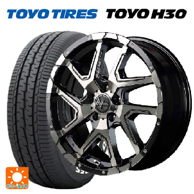 トヨタ ヤリスクロス(10系)用 215/65R16 109/107R トーヨー H30 ホワイトレター エムアイディー ナイトロパワーデリンジャー ブラックメタリックポリッシュ/ブラッククリア/フランジピアスドリルド 新品サマータイヤホイール 4本セット
