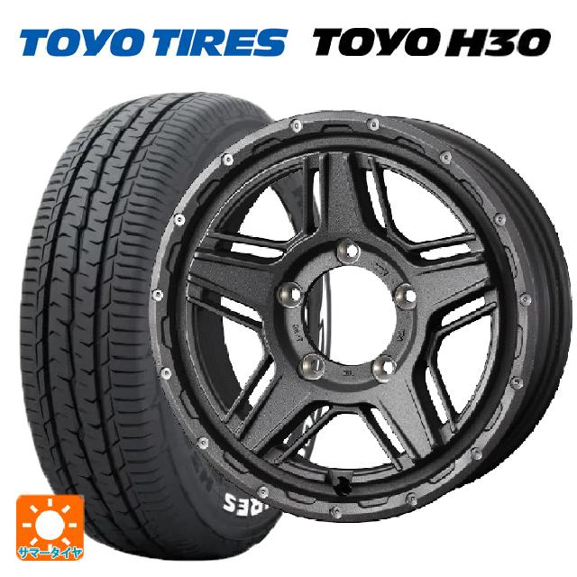 【10/17 23:59迄　最大3万円OFFクーポン】215/65R16 109/107R トーヨー H30 ホワイトレター ウェッズ マッドヴァンス07 FLINT GRAY 16-5.5J 国産車用 サマータイヤホイール4本セット