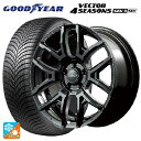235/60R18 107W XL グッドイヤー ベクター4シーズンズ ジェン3 SUV レイズ チームデイトナ F6ドライブ(訳あり) BNC 18-7.5J 国産車用 オールシーズンタイヤホイール4本セット