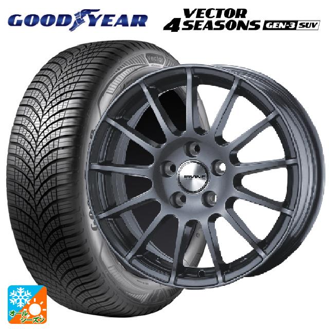 【2/17〜 最大3万円OFFクーポン】フォルクスワーゲン ティグアン(5N系)用 215/65R17 99V グッドイヤー ベクターフォーシーズンズ ジェン3 SUV アーヴィン F01 ガンメタリック 新品オールシーズンタイヤホイール4本セット