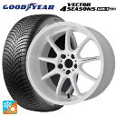 235/55R19 105W XL グッドイヤー ベクター4シーズンズ ジェン3 SUV # ワーク エモーション D9R WHT 19-8.5J 国産車用 オ...