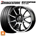 【10/27 10:59迄 全品P5倍&クーポン】185/65R15 92H XL ブリヂストン エコピア EV-01 正規品 エムアイディー MIDホイール スタッグ メタリックグレー 15-5.5J 国産車用 サマータイヤホイール4本セット