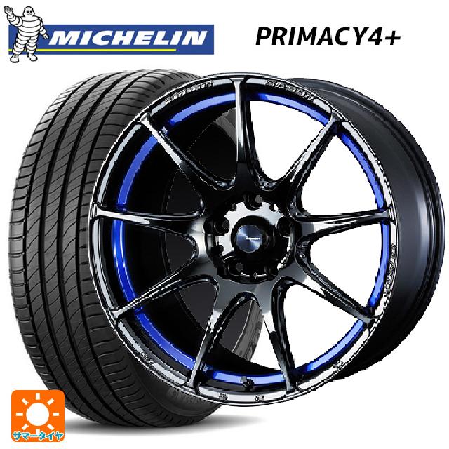 225/55R17 101W XL ミシュラン プライマシー4＋ 正規品 ウェッズ ウェッズスポーツ SA99R BLC2 17-7.5J 国産車用 サマータイヤホイール4本セット