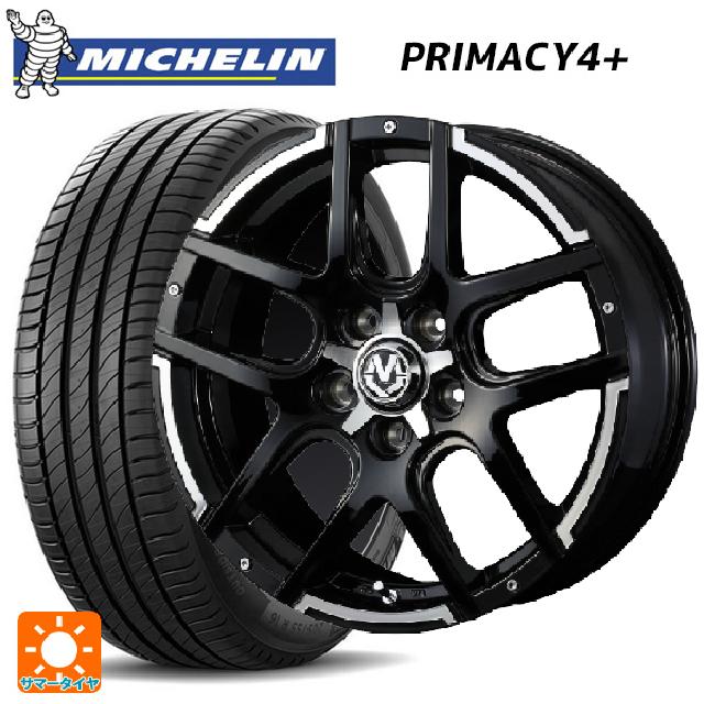 215/50R17 95W XL ミシュラン 正規品 プライマシー4＋ ウェッズ マッドヴァンス04 ブラックポリッシュ 17-7J 国産車用 サマータイヤホイール4本セット