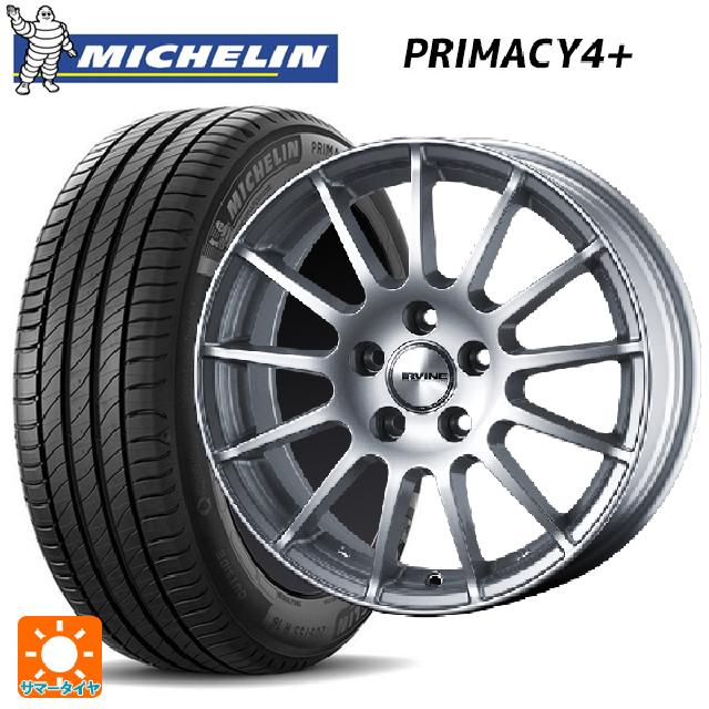 【最大3万円OFFクーポン 5/16 1:59迄】シトロエン C5エアクロスSUV(C84系)用 225/55R18 102V XL ミシュラン 正規品 プライマシー4＋ アーヴィン F01 ハイパーシルバー 新品サマータイヤホイール 4本セット