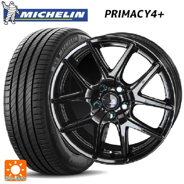 ホンダ ZR-V(RZ4)用 225/55R18 102V XL ミシュラン 正規品 プライマシー4＋ シュタイナー SL5 グロスブラック×サイドカット 新品サマータイヤホイール 4本セット