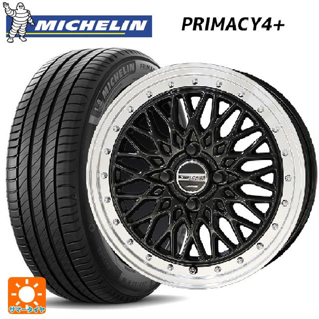 195/50R16 88V XL ミシュラン プライマシー4＋ 正規品 共豊 シュタイナー FTX オニキスブラック×リムポリッシュ 16-6J 国産車用 サマータイヤホイール4本セット