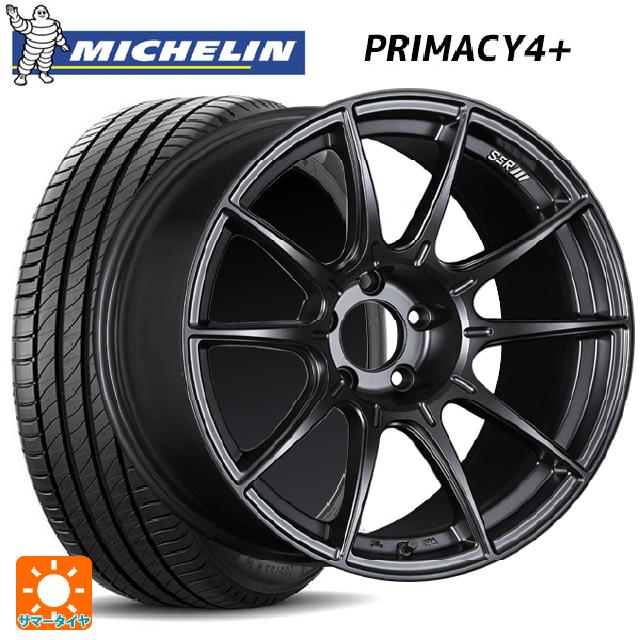 【6/22 20時〜 全品P5倍＆クーポン】225/45R18 95Y XL ミシュラン 正規品 プライマシー4＋ # タナベ SSR GT X01 フラットブラック 18-7.5J 国産車用 サマータイヤホイール4本セット