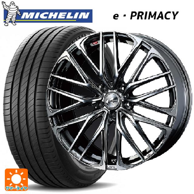 【6/11 1:59迄 全品ポイント5倍】215/45R18 89W ミシュラン 正規品 Eプライマシー ウェッズ レオニス SK BMCMC 18-7J 国産車用 サマータイヤホイール4本セット