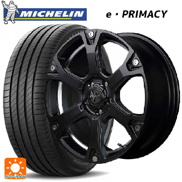 【6/11 1:59迄 全品ポイント5倍】215/45R18 89W ミシュラン 正規品 Eプライマシー エムアイディー ナイトロパワー ウォーヘッドS セミグロスブラック/アンダーカットポリッシュ 18-7J 国産車用 サマータイヤホイール4本セット