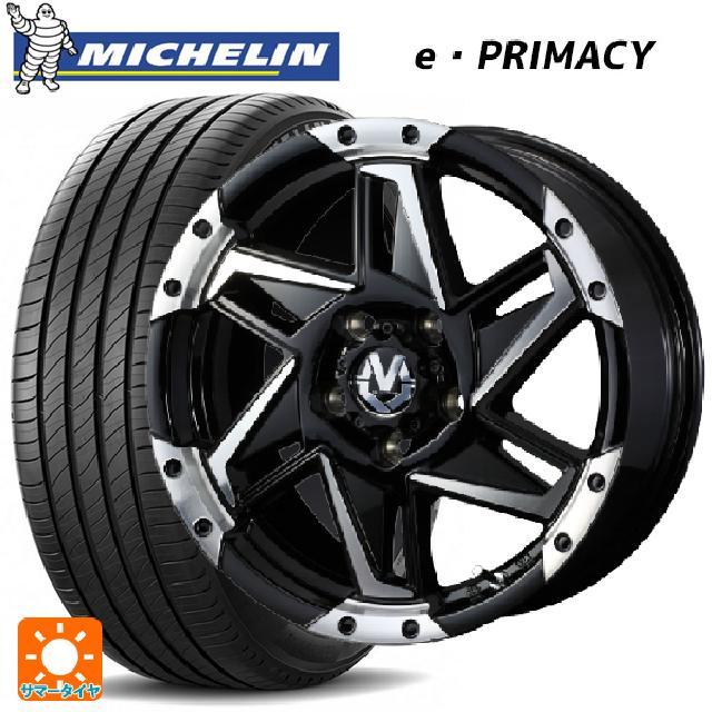 【5/25限定抽選で100％ポイントバック】215/55R17 94V ミシュラン 正規品 Eプライマシー ウェッズ マッドヴァンス05 ブラックポリッシュ 17-7J 国産車用 サマータイヤホイール4本セット