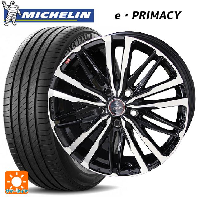 195/65R15 91H ミシュラン 正規品 Eプライマシー 共豊 スマック クレスト サファイアブラックポリッシュ 15-6J 国産車用 サマータイヤホイール4本セット