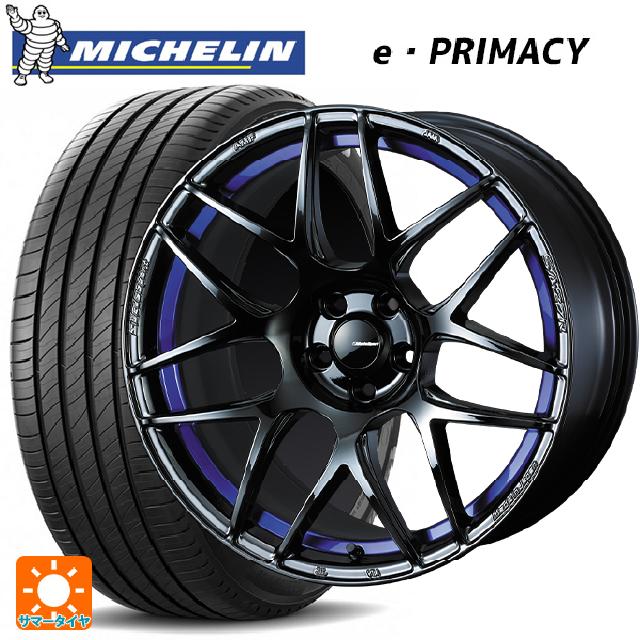 215/45R18 89W ミシュラン 正規品 Eプライマシー ウェッズ ウェッズスポーツ SA27R BLC2 18-7.5J 国産車用 サマータイヤホイール4本セット