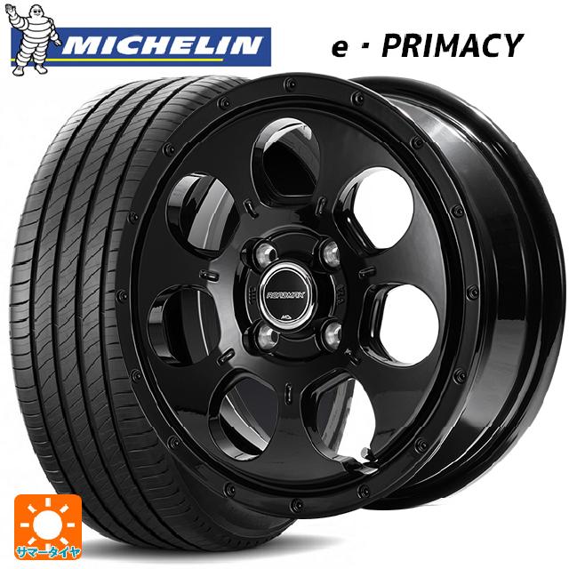 【6/15〜16限定 全品P5倍＆クーポン】165/55R15 79V XL ミシュラン Eプライマシー 正規品 エムアイディー MIDホイール マッドエージェント セミグロスブラック 15-4.5J 国産車用 サマータイヤホイール4本セット