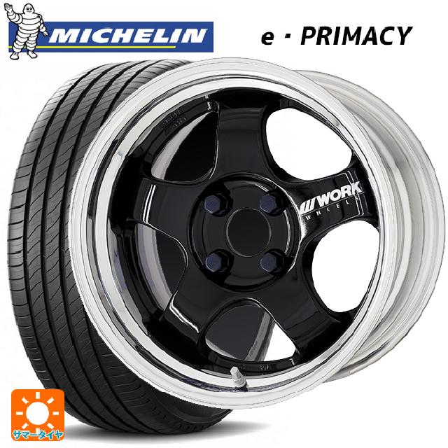 185/60R15 88H XL ミシュラン 正規品 Eプライマシー ワーク マイスター エスワン 2P BLK 15-5.5J 国産車用 サマータイヤホイール4本セット