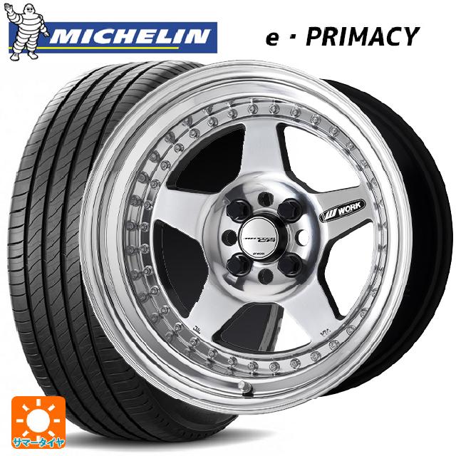 【6/15〜16限定 全品P5倍＆クーポン】165/55R15 79V XL ミシュラン Eプライマシー 正規品 ワーク マイスター CR01 PP 15-5J 国産車用 サマータイヤホイール4本セット