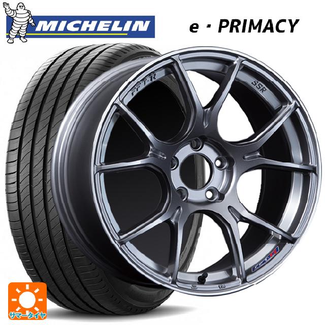 【6/15〜16限定 全品P5倍＆クーポン】225/55R18 102V XL ミシュラン 正規品 Eプライマシー タナベ SSR GT X02 ダークシルバー 18-7.5J 国産車用 サマータイヤホイール4本セット