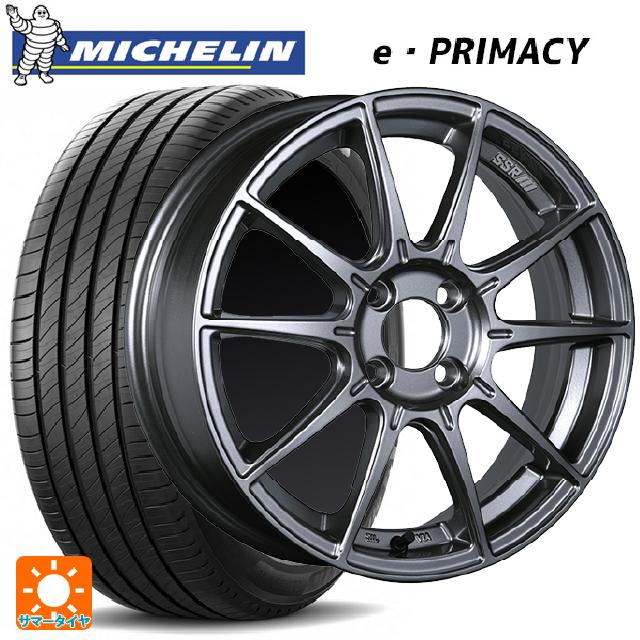 【6/15〜16限定 全品P5倍＆クーポン】165/55R15 79V XL ミシュラン Eプライマシー 正規品 タナベ SSR GT X01 ダークシルバー 15-5J 国産車用 サマータイヤホイール4本セット